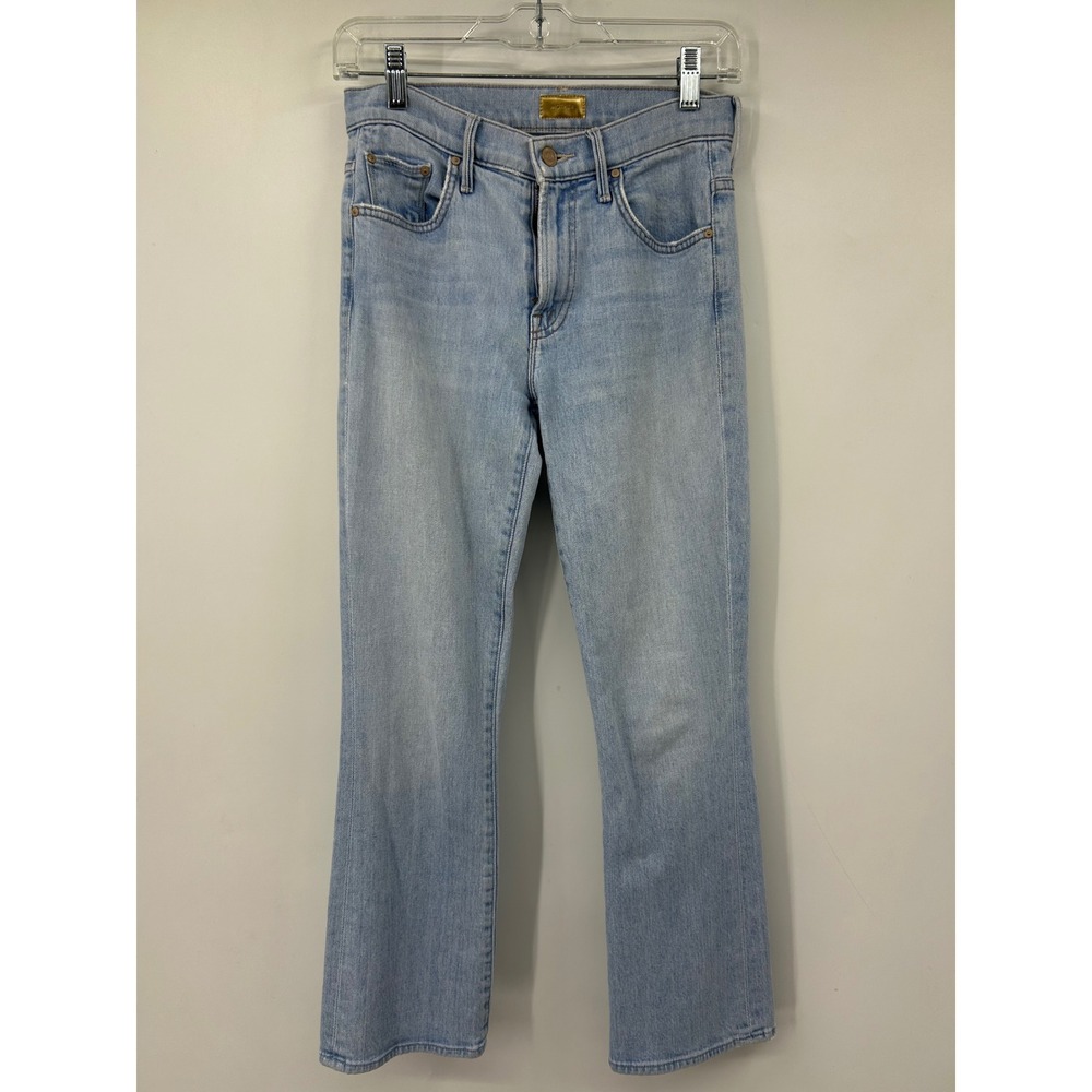 Mother Denim Insider Ankle in Zapped High Waisted Straight Leg Size 28